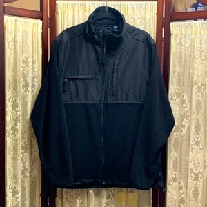 MENS CHAPS FULL ZIP TWO TEXTURES JACKET - MEDIUM